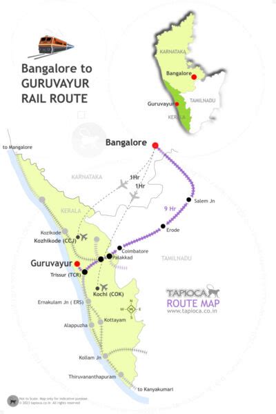How to Reach Guruvayur from Bangalore?