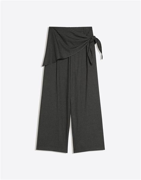 Tailored fit scarf trousers - Women | Bershka