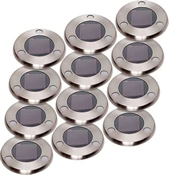 GreenLighting Solar Flat In-Ground Driveway Light Set 12 Pack ...