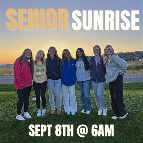 Senior Sunrise – Senior Information – Ridgeline High School