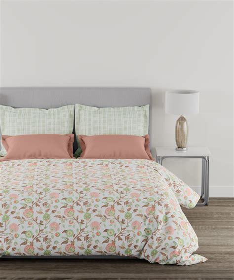 Carnival Queen Bedsheet Set, F-Block Jade| 144TC Cotton|2 Pillow Cover ...