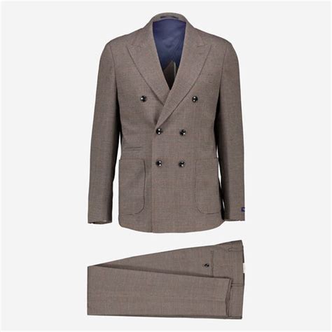 Two Piece Brown Check Slim Suit - TK Maxx UK