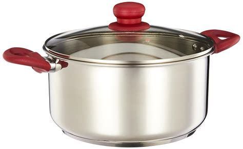 Buy Amazon Brand - Solimo Stainless Steel Casserole with Glass Lid ...