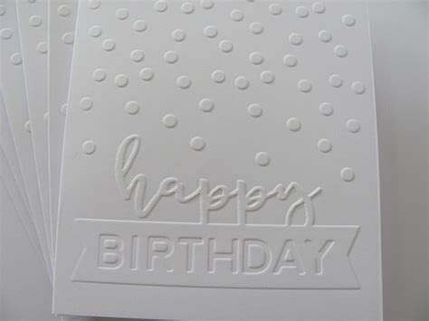 Embossed Cards Birthday Cards Handmade Cards Note Card Set - Etsy