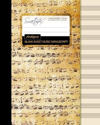 Buy Blank Sheet Music: Music Manuscript Paper / Staff Paper / Musicians ...