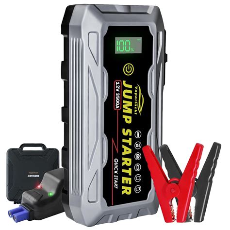 Vaparinckl Car Jump Starter, 3500A Peak Battery Booster Start for All ...