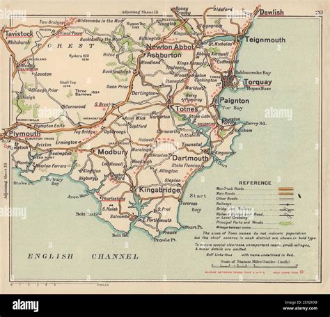 South wales england devon map hi-res stock photography and images - Alamy