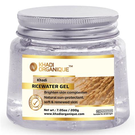 Khadi Organique Rice Water Gel | Rice Water for Brighten Skin & Natural ...