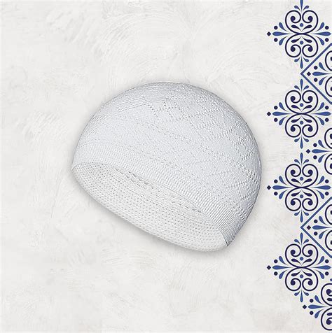 Buy ESERRA Kufi Hats for Men Muslim, Prayer Cap, Handicraft Taqiyah ...