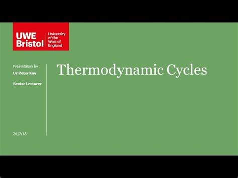 Thermodynamic Cycles - Introduction (Part 1 of 4) Video Lecture - Crash ...