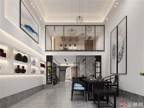 休闲空间300平米装修案例_效果图 - 深圳新中式茶馆设计-叶平设计作品 - 设计本