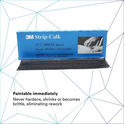 Buy 3M Strip Calk, 08578, Black Color, Soft Butyl Rubber, Paintable ...