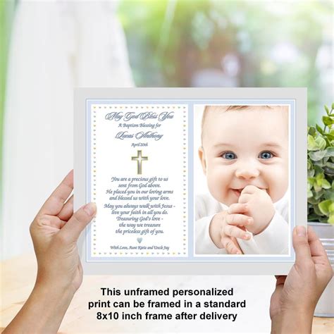 PoetryGifts Baby Boy Baptism Gift - Blessing Card with Photo India | Ubuy