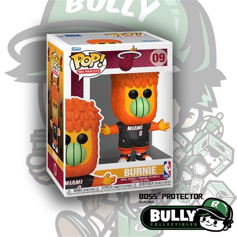 Funko POP! NBA Mascots: Miami Heat - Burnie 09 With Boss Protector ...