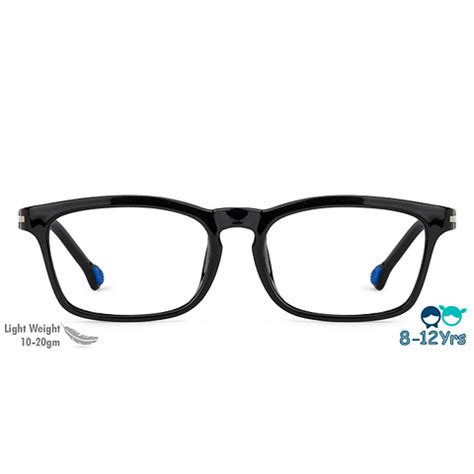 Black Blue Full Rim Rectangle Kids 8-12 yrs (Size-46) Kid Zania CE Air ...