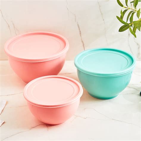 Buy Bakers Pride Set of 3 Polypropylene Mixing Bowls from Home Centre ...
