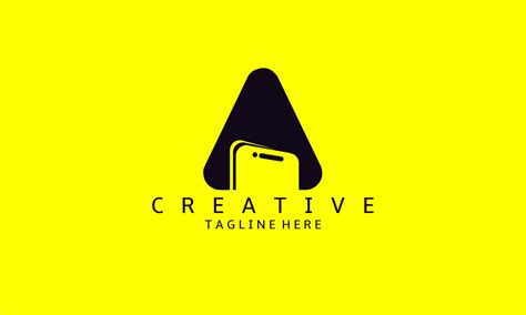 Phone logo design template. letter A initial Phone Logo design, Phone Shop logo design, Modern ...
