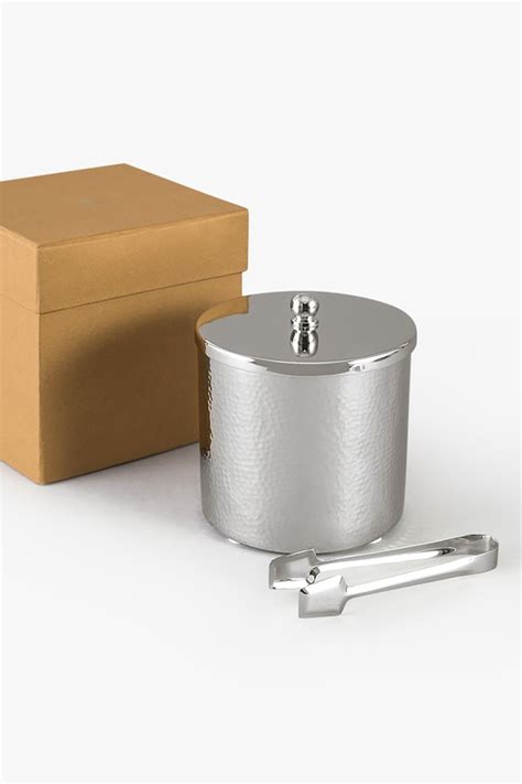 Gardenia Ice Bucket & Tongs