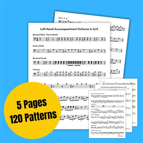 Left Hand Piano Patterns 的图像结果
