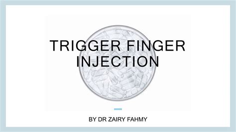 Trigger finger injection power poin.pptx