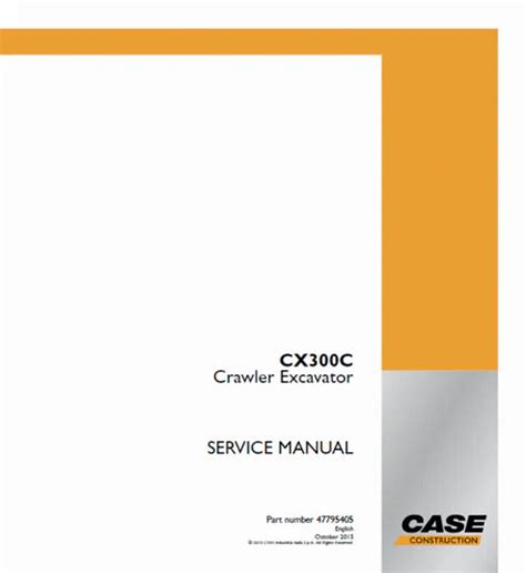Case CX300C Crawler Excavator LC Version Pdf Repair and Service Manual