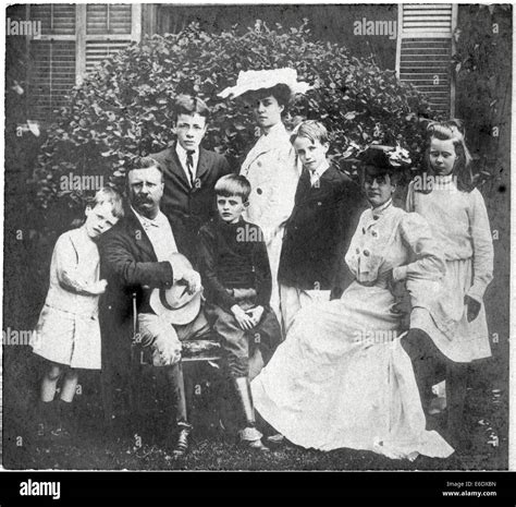 U.S. President Theodore Roosevelt and Family, Portrait, 1904 Stock ...