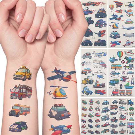 Buy Sacubee 120 Pieces Kids Temporary Tattoos Trucks and Cars ...
