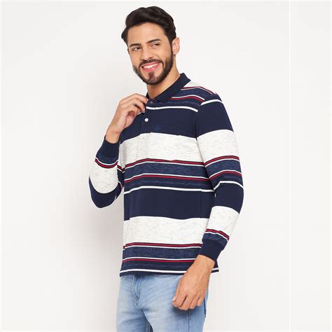 Duke Stardust Men Polo Neck Full Sleeve Cotton T-shirt (LF3959)