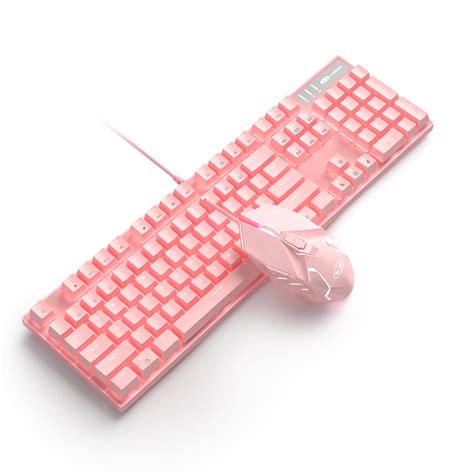 Amazon.in: Buy MageGee Pink Mechanical Gaming Keyboard And Mouse Combo ...