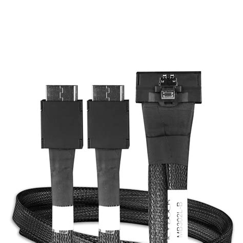 ICY DOCK MCIO 8i SFF-TA-1016 to 2X Oculink 4i SFF-8611 Cable - 0.5M ...