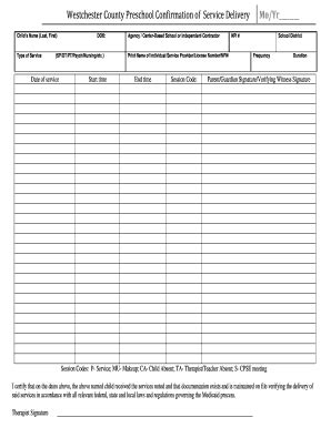 Fillable Online Fillable Online CPSE Protocol Manual - Westchester ...