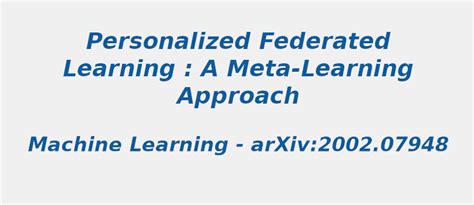 Trending Research Topic in Personalized Federated Learning: A Meta ...