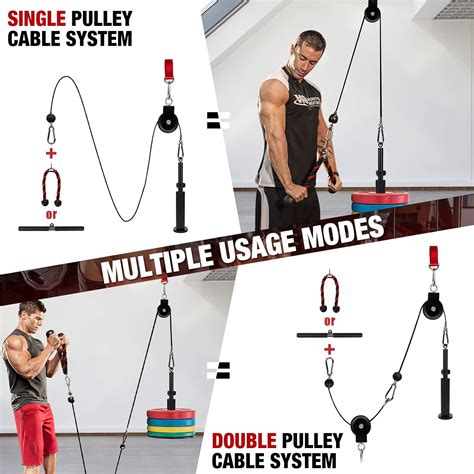 Buy Mikolo LAT and Lift Pulley System, Upgraded Weight Cable Pulley ...