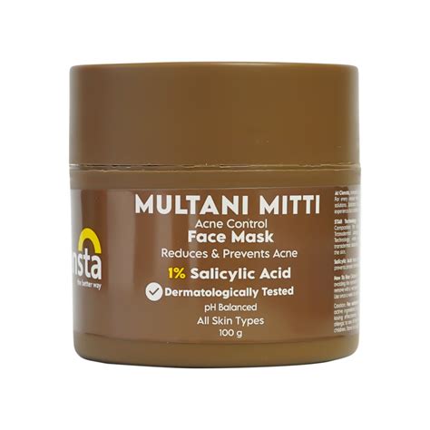 Clensta Multani Mitti Acne Control Face Mask (100 Gm) – Florida Beauty Labs