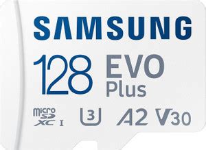 SAMSUNG MB-MC128 Evo Plus 128 GB MicroSDXC Class 10 130 MB/s Memory ...