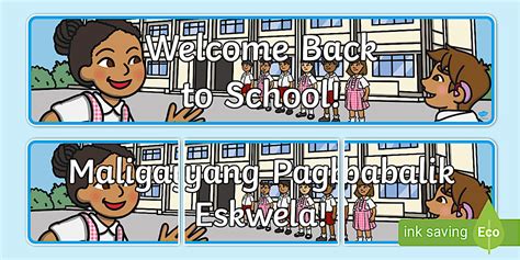 Balik Eskwela Banner | Back to School Decoration | Twinkl Ph