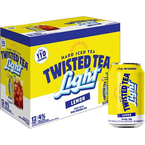 Twisted Tea Light Hard Iced Tea 12 pk Cans - Shop Malt beverages ...