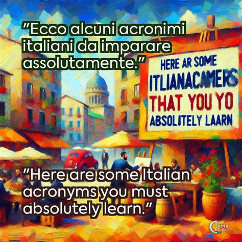 Alphabet Soup: 45 Useful Italian Acronyms And Abbreviation Explained