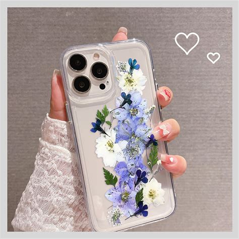 White & Lavender Tulip Clear Silicon Cover – Phone Villa