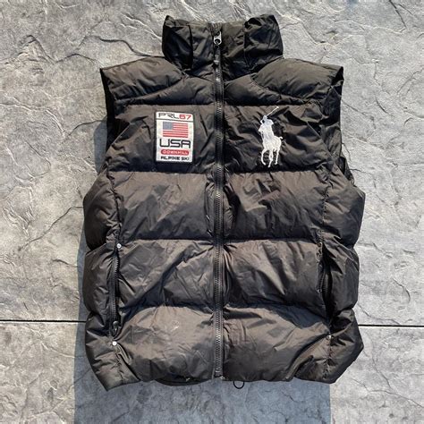 Vintage Polo Puffer Vest Size L Excellent... - Depop