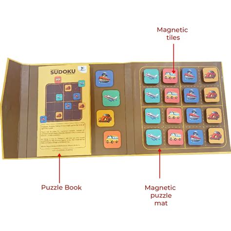 Toykraftt Magnalogix Learning Magnetic Toys Sudoku Junior Transport ...
