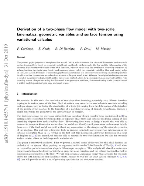 Separated Two-Phase Flow Model Equations 的图像结果