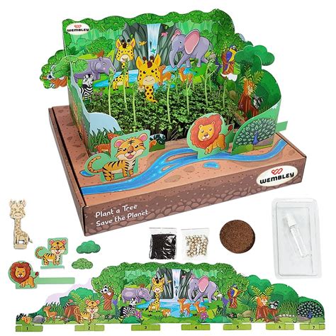 Buy Wembley Jungle Flower Gardening Kit -Kids Arts & Crafts Project ...
