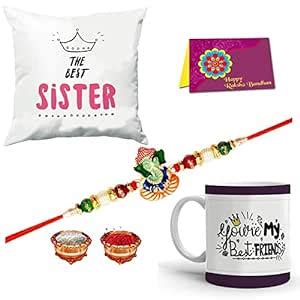 Buy Izzaan Rakshabandhan Mug with Rakhi - Rakhi Gift for Brother (Quote ...