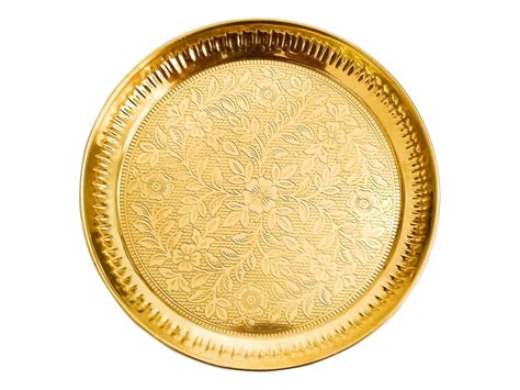 CLAP24 Brass Pooja Plate/Pital Thali for Puja, harathi Plate, Aarti ...