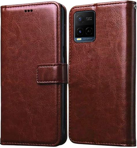 Pikkme Vivo Y21 2021 Flip Cover Leather Finish Wallet Back Case for ...