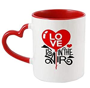 Buy iKraft® Love is in The Air, Valentine Day Quotes Printed Heart ...