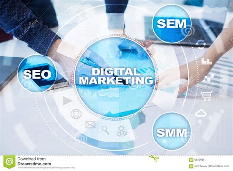 数字式营销技术概念 互联网 在网上 SEO SMM 忠告 库存图片 - 图片 包括有 网络, 布鲁斯的: 95499551