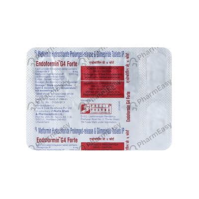 Endoformin G4 Forte Tablets: Uses, Side Effects, Price & Dosage | PharmEasy