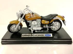 Welly 1/18 Kawasaki 2002 Vulcan 1500 Mean Streak (Brown) - 1/18 ...